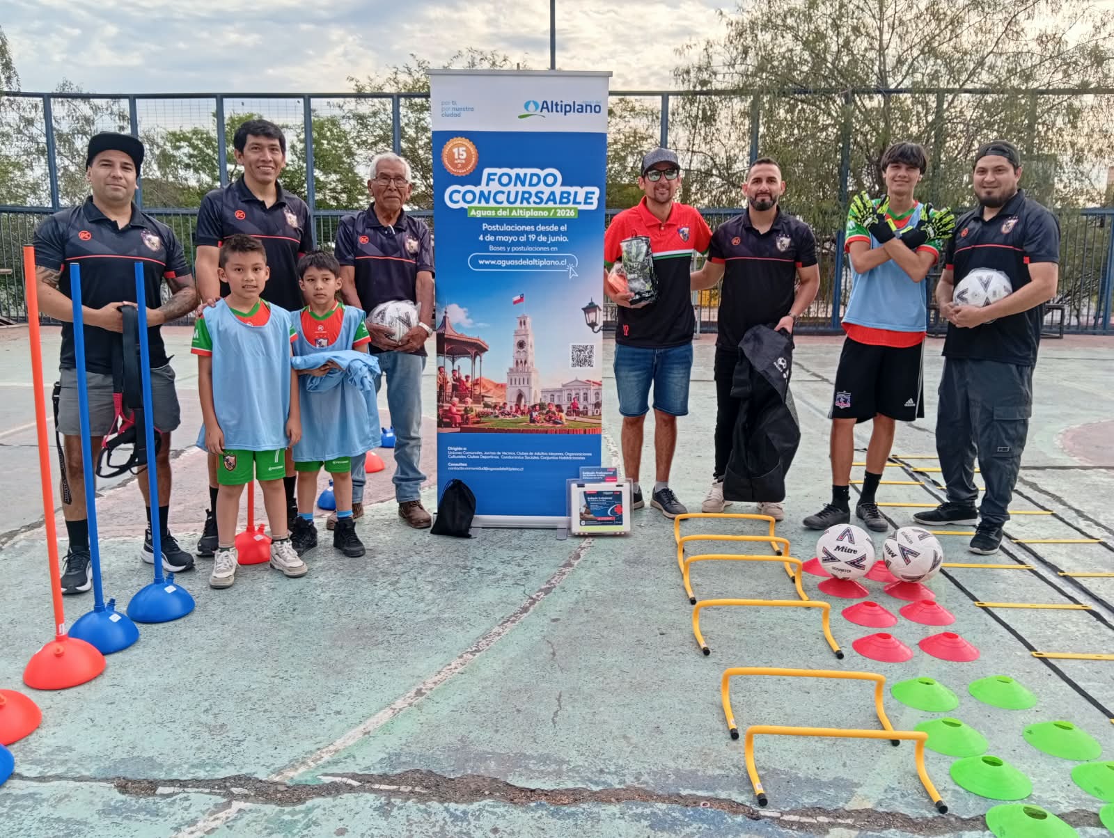 implementación deportiva Fondo aguas del Altiplano